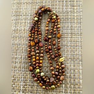 Coldwater Creek Brown Pearl Necklace
